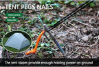 Titanium Camping Tent Stakes – Heavy Duty Metal Pegs for Outdoor Hiking