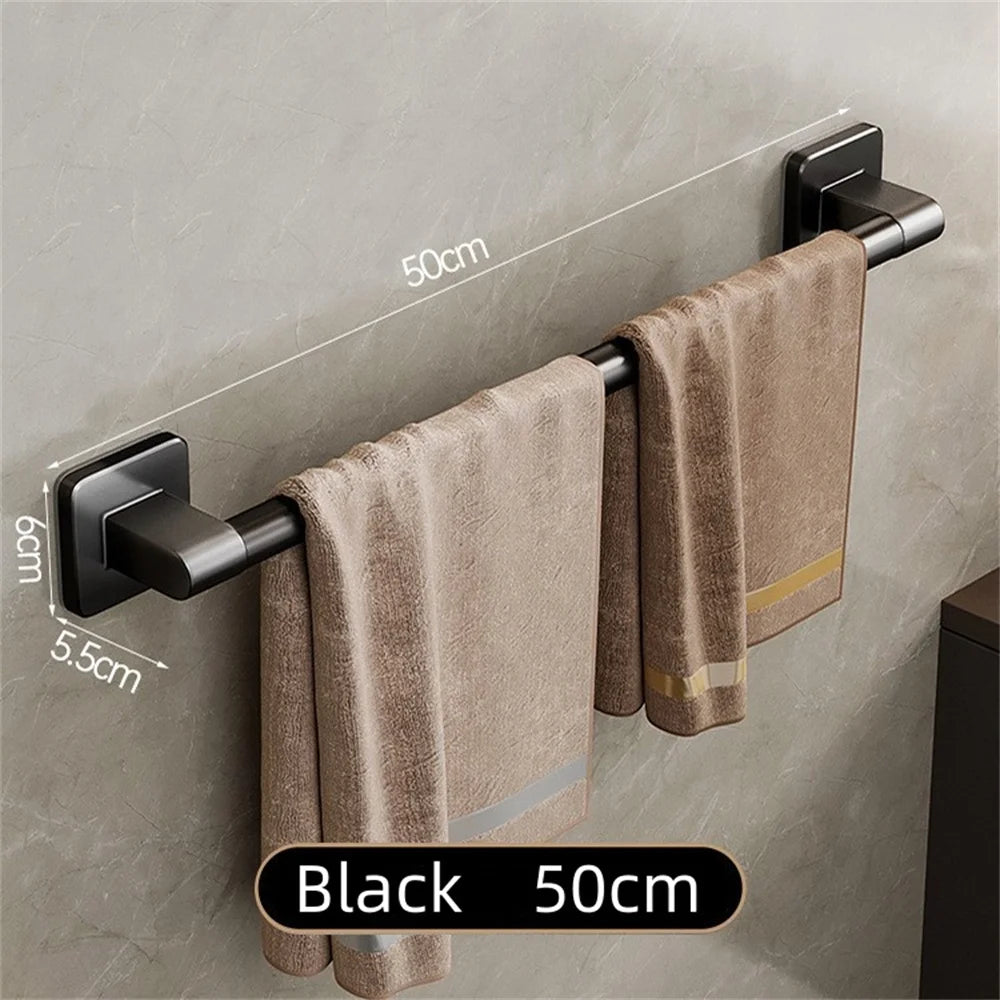 Wall Mounted Towel Rack – Stainless Steel Bathroom Storage for Home Organization