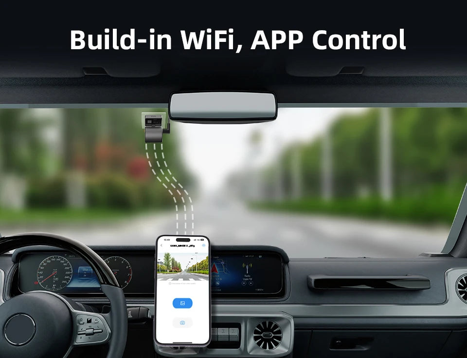 KAWA 2K Dash Camera – Night Vision Video Recorder for Vehicle Security