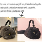 Plush Cat Shoulder Bag – Cute Winter Messenger Purse for Women