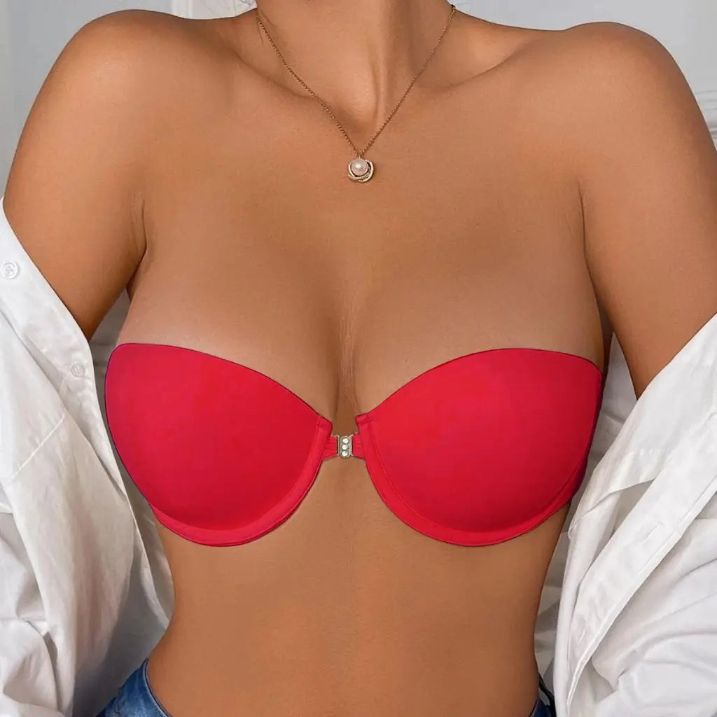 Front Closure Demi Bra – Invisible T-Shirt Lingerie for Women