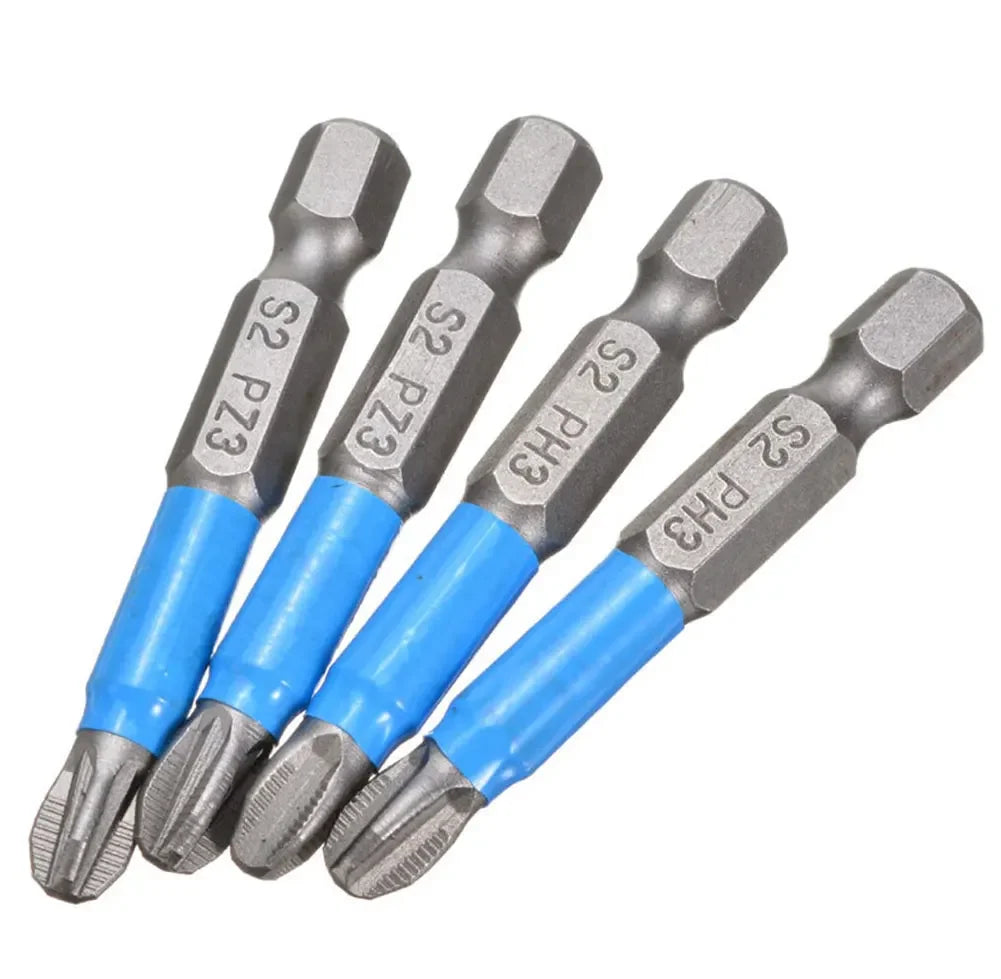 Magnetic Screwdriver Bit Set – Anti Slip 1/4 Inch Hex Shank for Power Tools