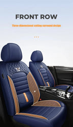 Full-Wrap Leather Car Seat Covers – Durable Universal Fit for All-Season Driving