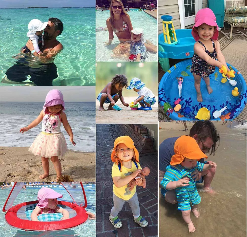 Adjustable Kids Bucket Hat – UV Protection Quick-Dry Cap for Beach Summer