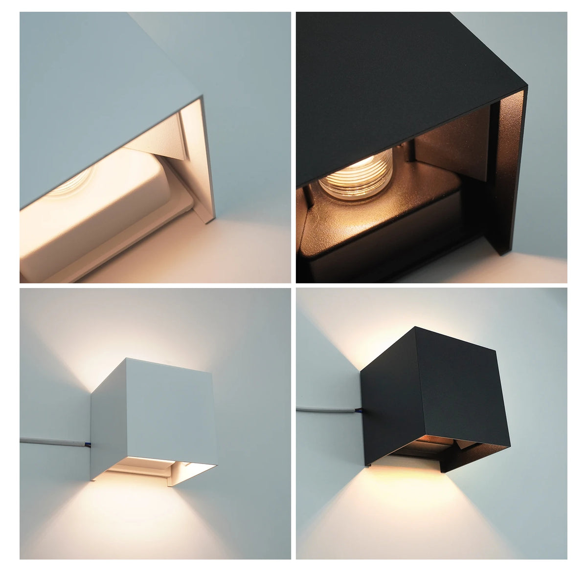 Modern Aluminum LED Wall Lamp – Waterproof IP65 Light for Indoor Outdoor Decor
