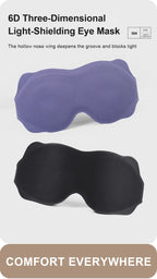 Soft 3D Sleeping Mask – Breathable Light Blocking Eyeshade for Travel