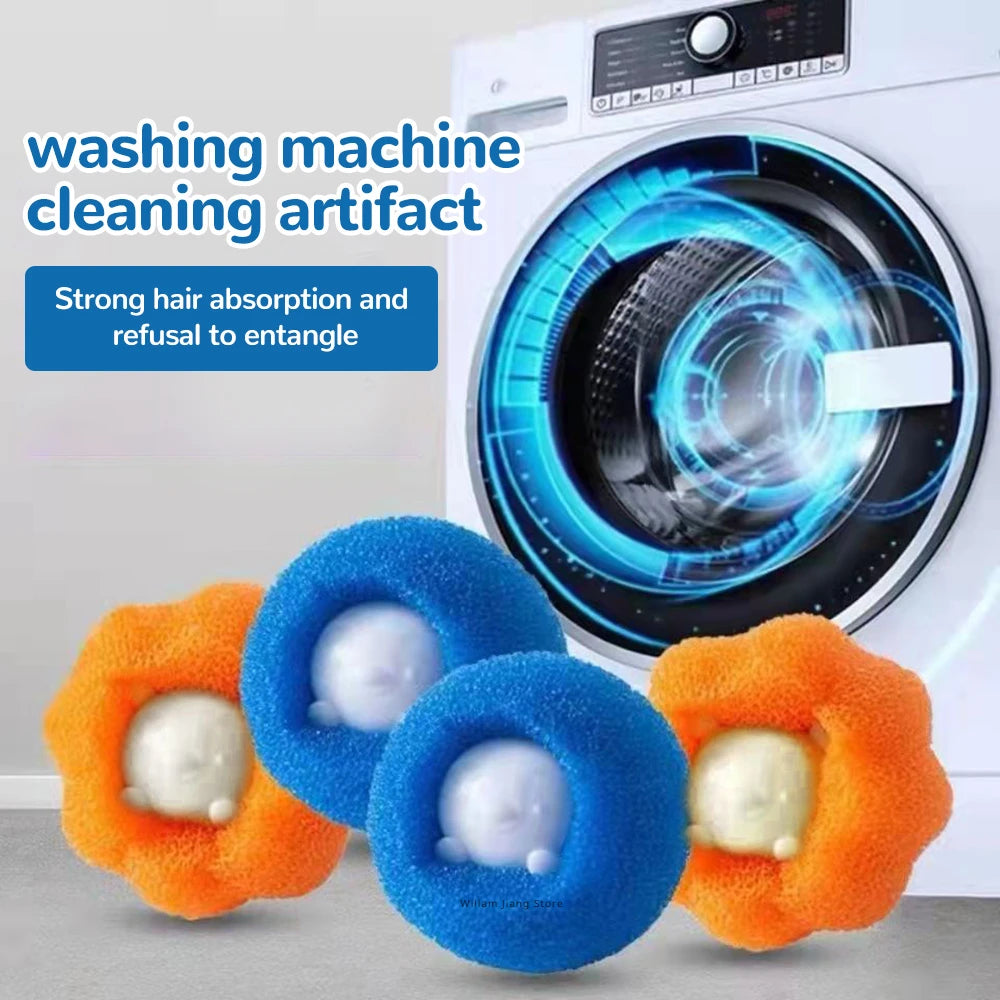 Reusable Laundry Balls – Lint and Pet Hair Remover for Washing Machine Cleaning