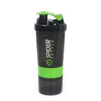 3-Layer Protein Shaker Bottle – Large Capacity Mixer Cup for Gym Fitness