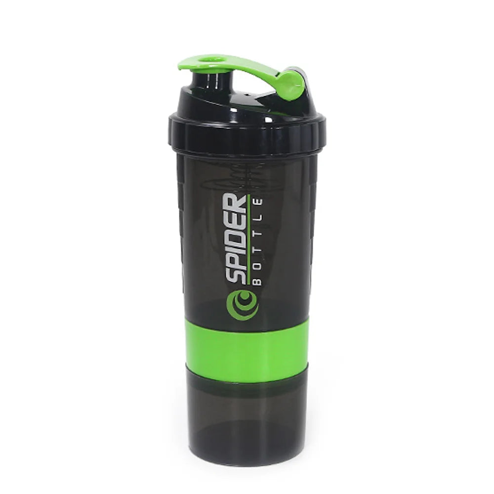 3-Layer Protein Shaker Bottle – Large Capacity Mixer Cup for Gym Fitness