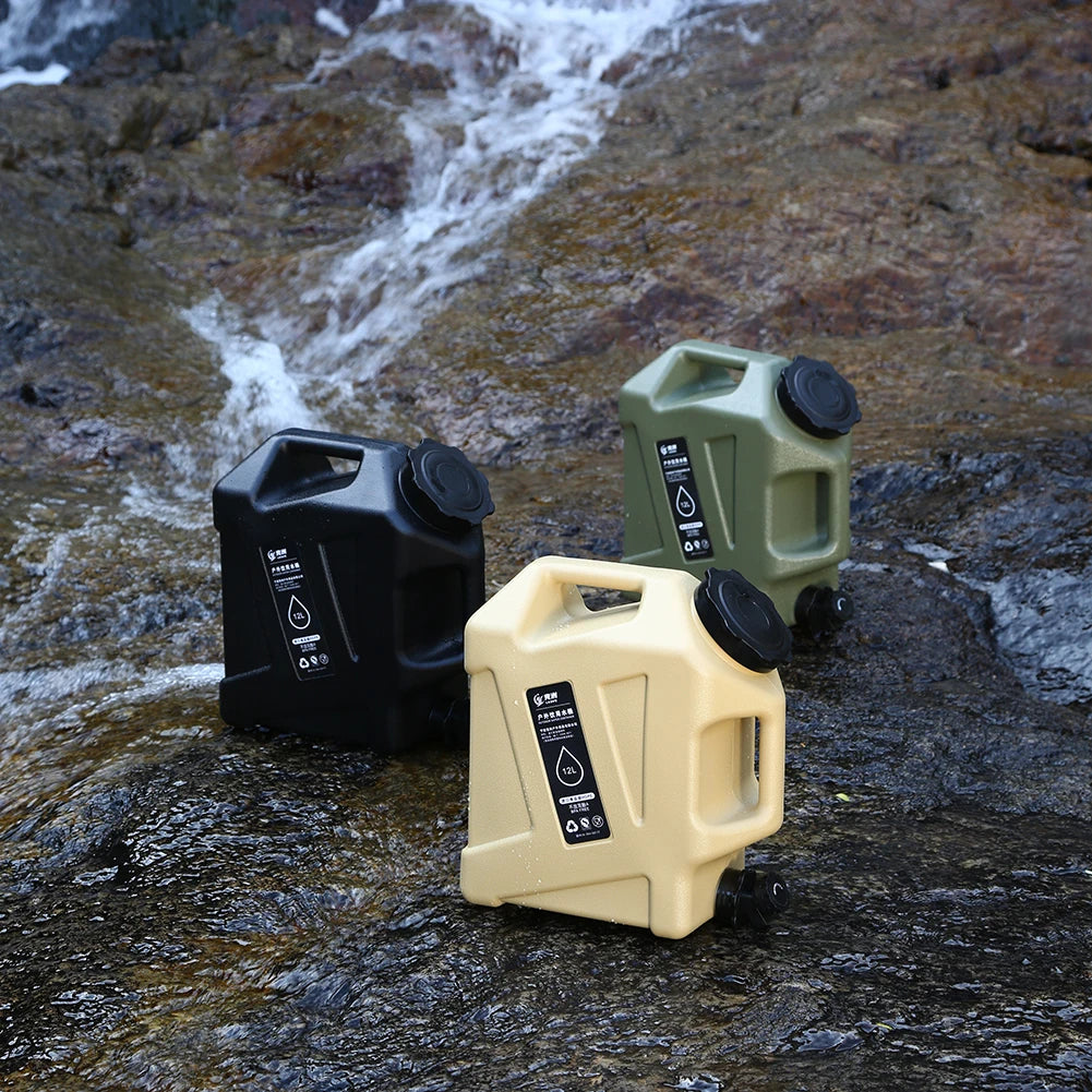 Portable Water Container with Faucet – Large Capacity for Camping and Hiking