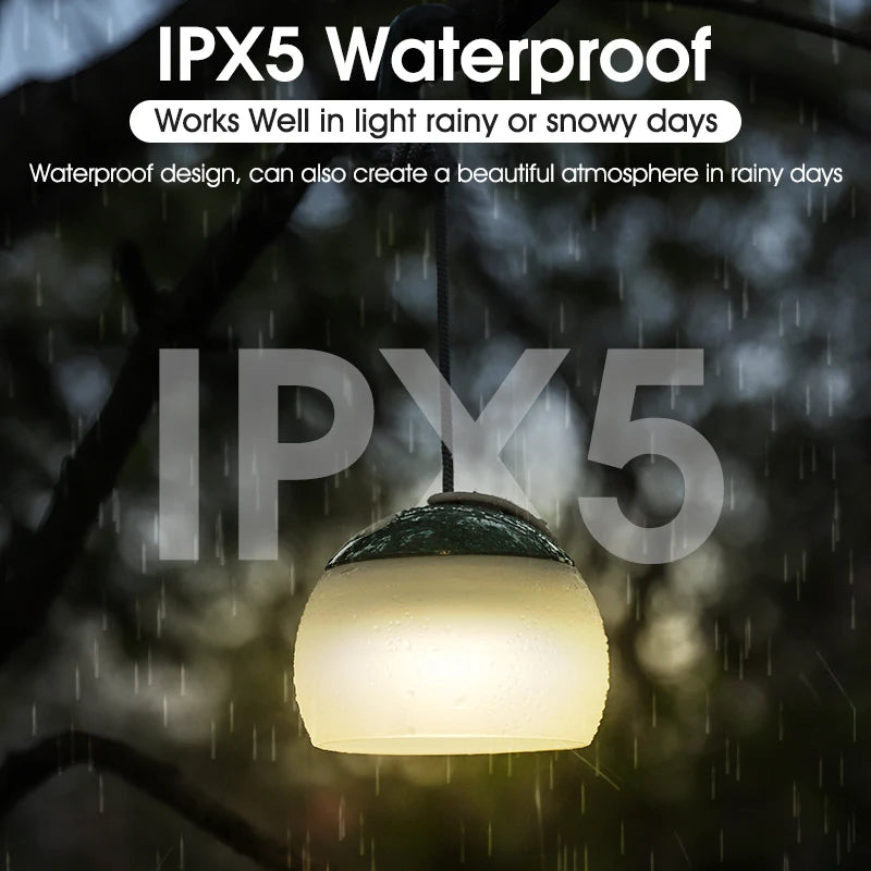 Portable Retro LED Camping Light – Waterproof Hanging Lamp for Outdoor Emergencies