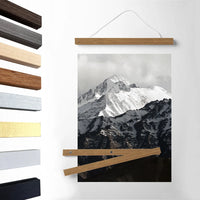 Magnetic Wood Poster Hanger – Wall Hanging Frame for Canvas Art and Photos