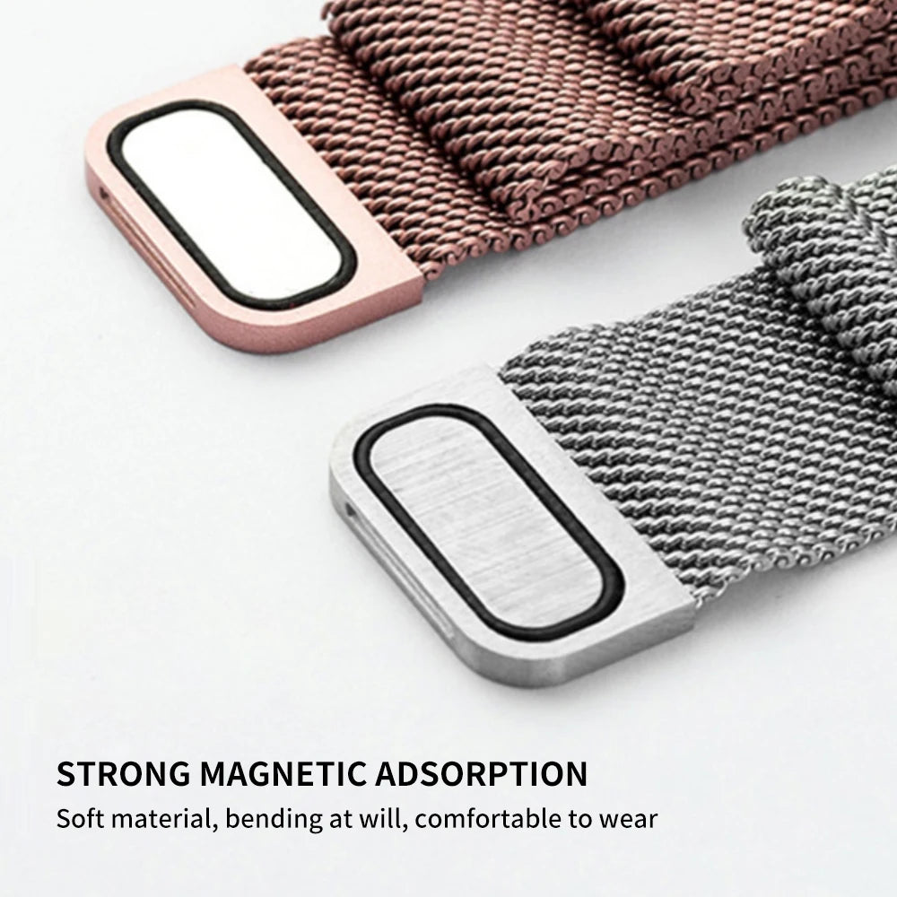 Milanese Stainless Steel Watch Band – Magnetic Bracelet for Apple Watch Series