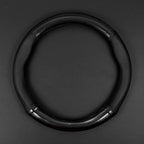 Carbon Fiber Steering Wheel Cover – Anti Slip Leather for Vehicle Interior