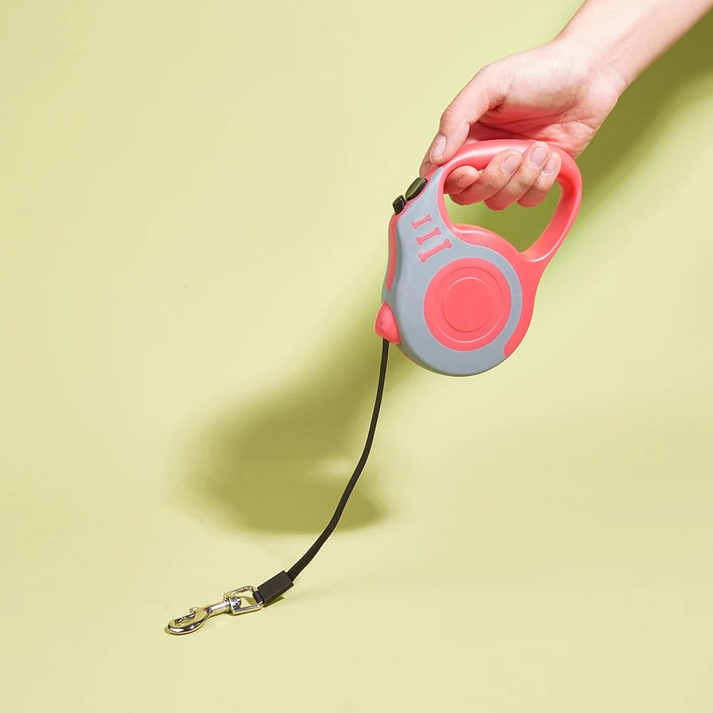 Retractable Nylon Dog Leash – Durable Automatic Lead for Small to Large Pets