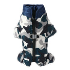 Waterproof Camouflage Dog Jumpsuit – Reflective Winter Coat for Small Medium Dogs