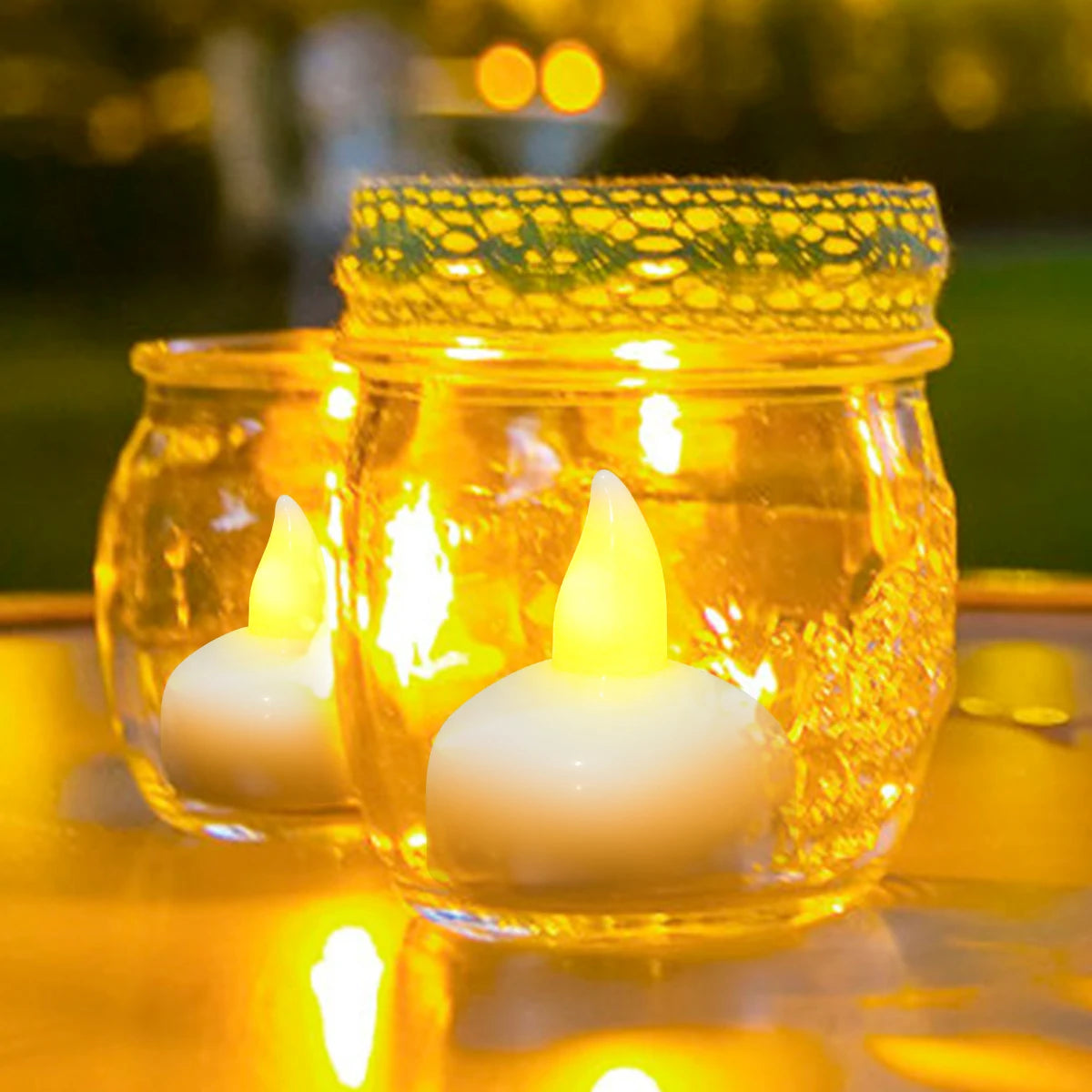 Floating LED Tea Lights – Waterproof Flameless Candles for Pool Party Decor