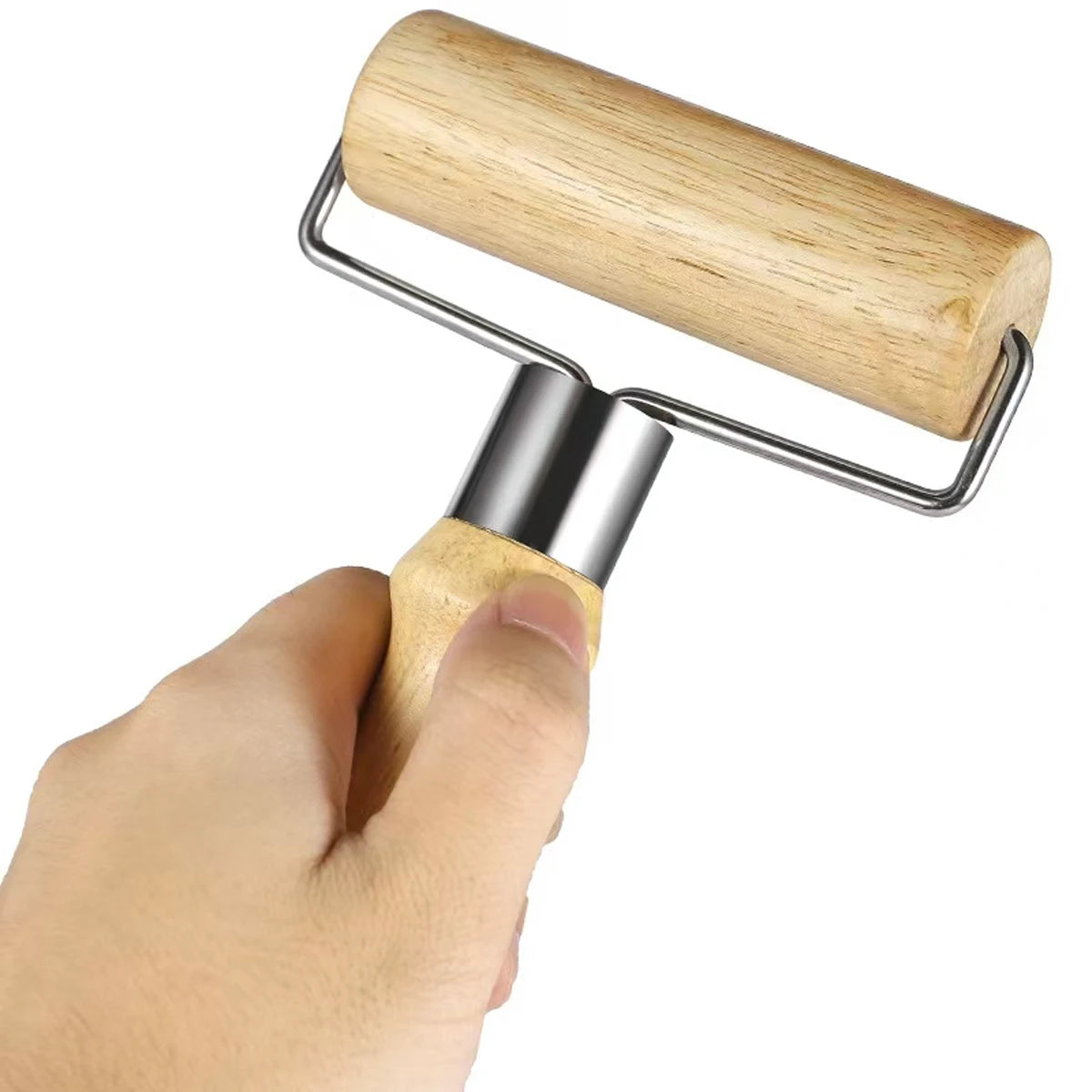Wooden Pizza Dough Roller – Non-Stick Rolling Pin for Household Baking