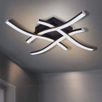 Modern LED Wave Ceiling Light – Minimalist Fixture for Living Room Bedroom