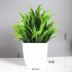 Artificial Potted Bonsai Tree – Realistic Green Plant for Home Office Decor