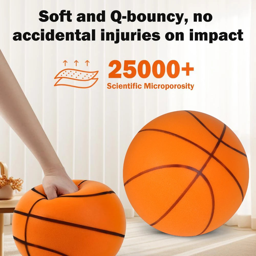 Silent Foam Basketball – Mute Indoor Training Ball for Kids Birthday Gift