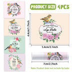 Floral Lip Balm Labels – Self-Adhesive Stickers for Homemade Cosmetics