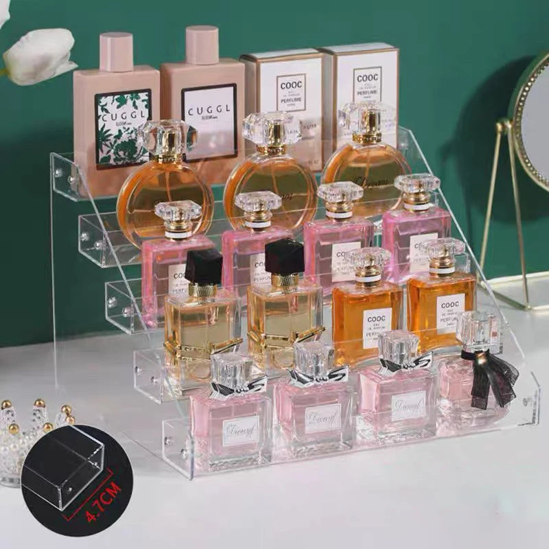 Acrylic Display Stand – Tiered Shelf for Nail Polish Perfume and Cosmetics