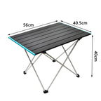 Portable Aluminum Camping Table – Foldable Outdoor Desk for Picnic and BBQ