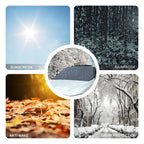 Magnetic Windshield Snow Cover – 210x120cm Waterproof Shade for Winter Car Care