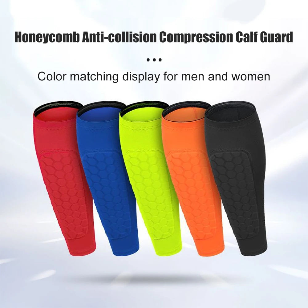 Honeycomb Soccer Shin Guards – Compression Calf Sleeves for Kids and Adults