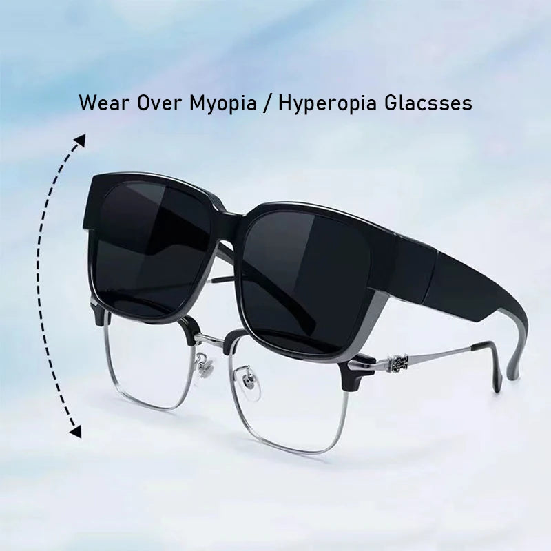 Polarized Fit-Over Sunglasses – Anti-Glare Eye Wear for Night Driving