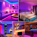 RGB LED Strip Lights – Flexible APP Controlled TV Backlight for Room Decor