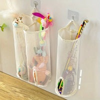 Mesh Storage Bag – Wall Hanging Organizer for Pet Cat Toys and Accessories
