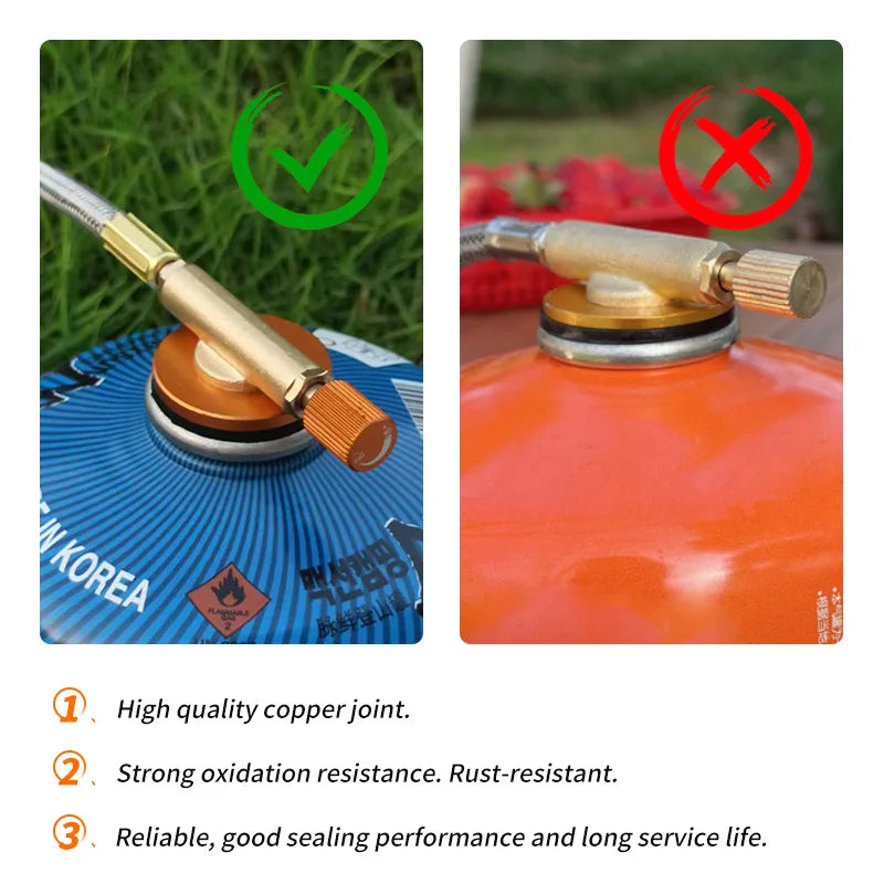 Folding Gas Camping Stove – 5800W Portable Burner for Outdoor Hiking BBQ