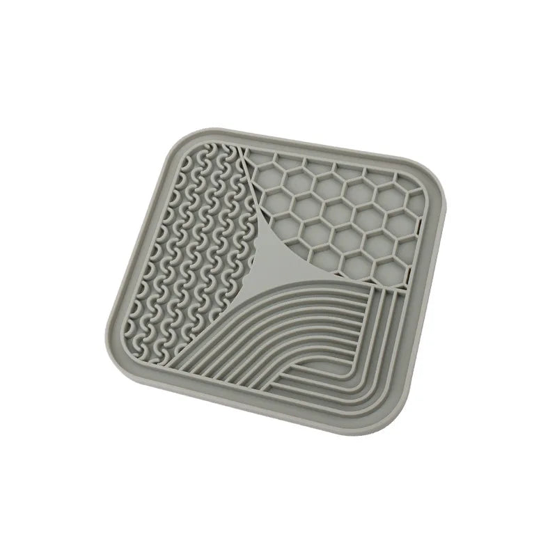 Silicone Slow Feeder Mat – Anti-Choking Pet Licking Bowl for Bath and Grooming