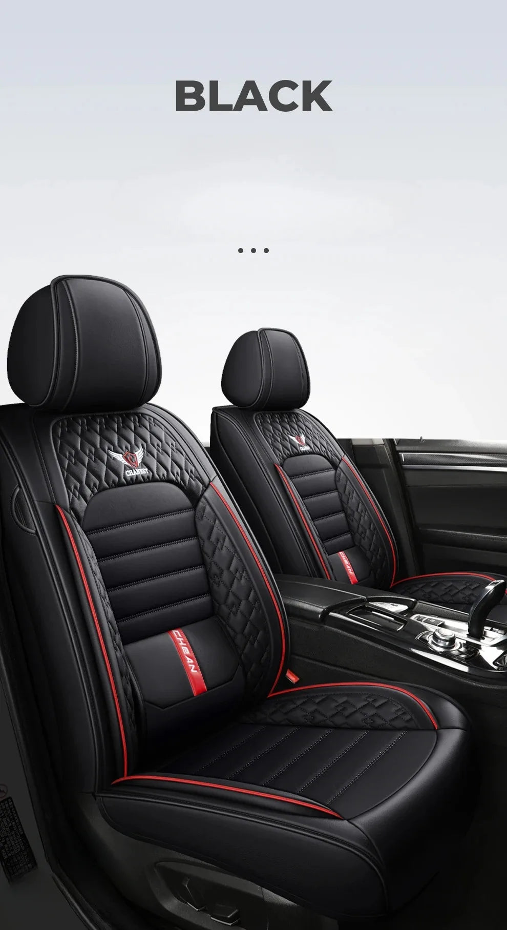 Full-Wrap Leather Car Seat Covers – Durable Universal Fit for All-Season Driving