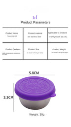 Leakproof Sauce Cups – Portable Dressing Containers for Lunch and Travel