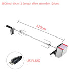 Universal Stainless Steel Rotisserie Kit – Electric BBQ Grill for Outdoor