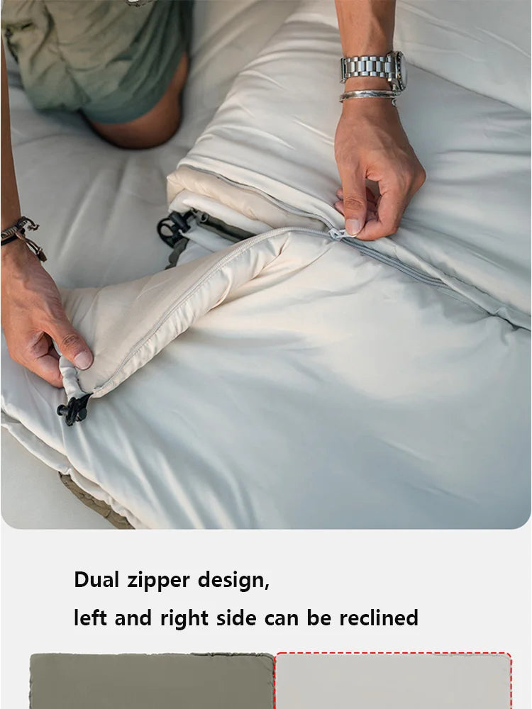 Ultralight Cotton Sleeping Bag – Splicable Double Design for Camping