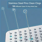 Stainless Steel Cleaning Brushes – Multi-Size Needle Set for Shower Heads