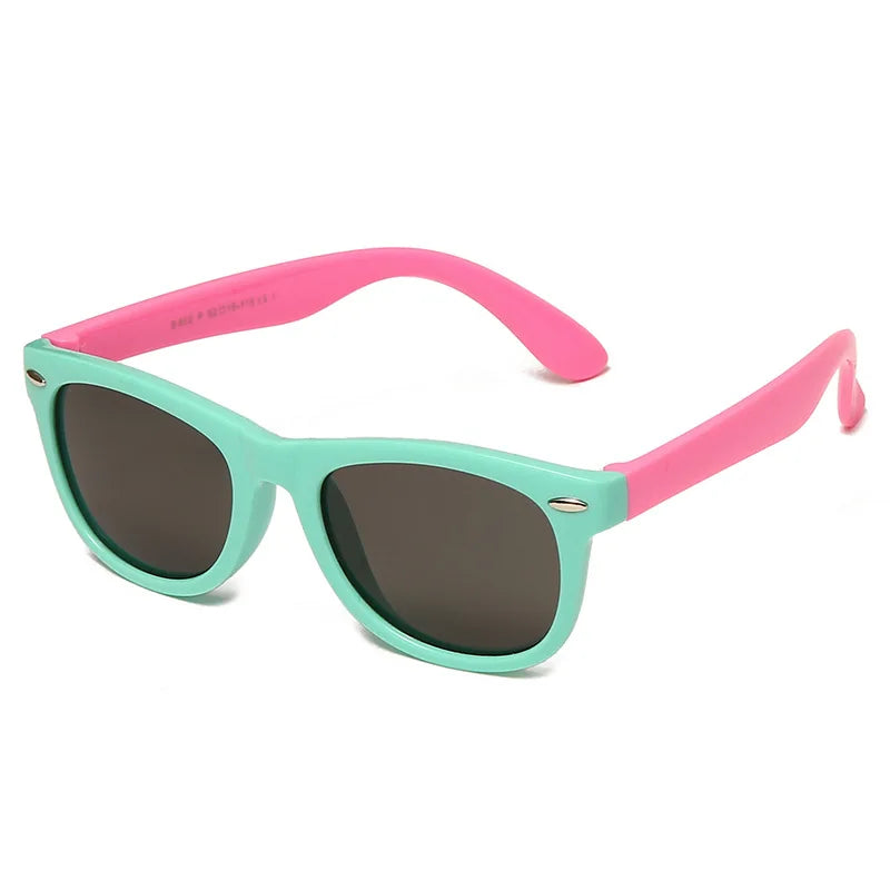Silicone Kids Sunglasses – UV400 TR90 Goggles for Outdoor UV Protection