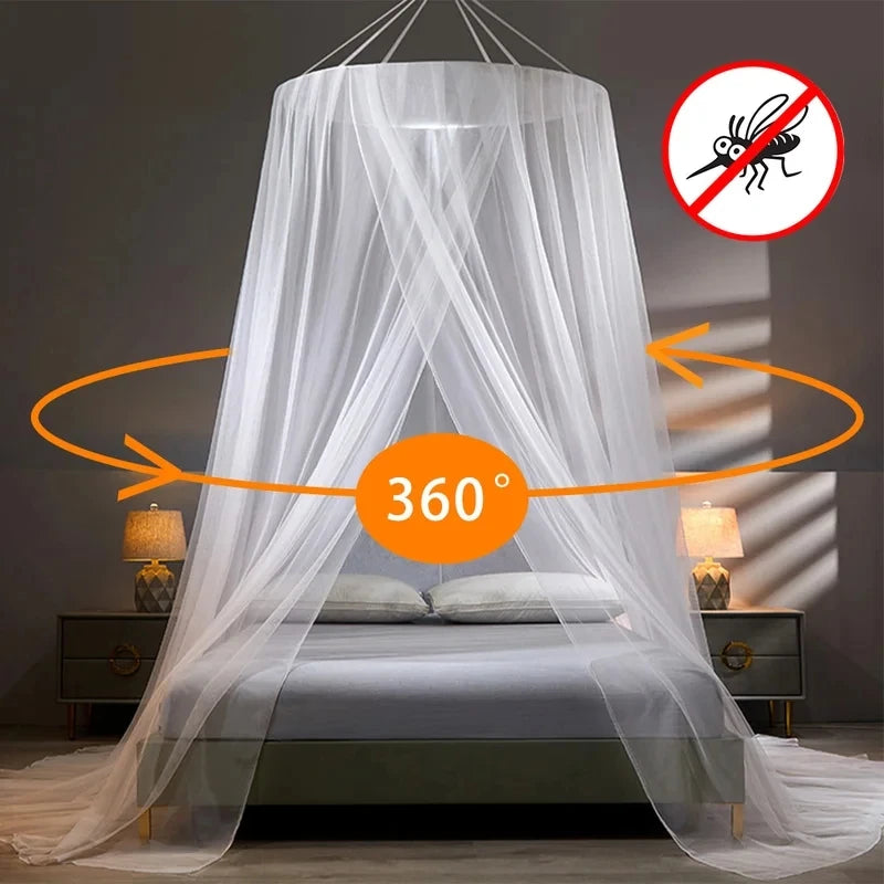 Elegant Mesh Mosquito Net – Double Bed Canopy for Home Bedroom Protection