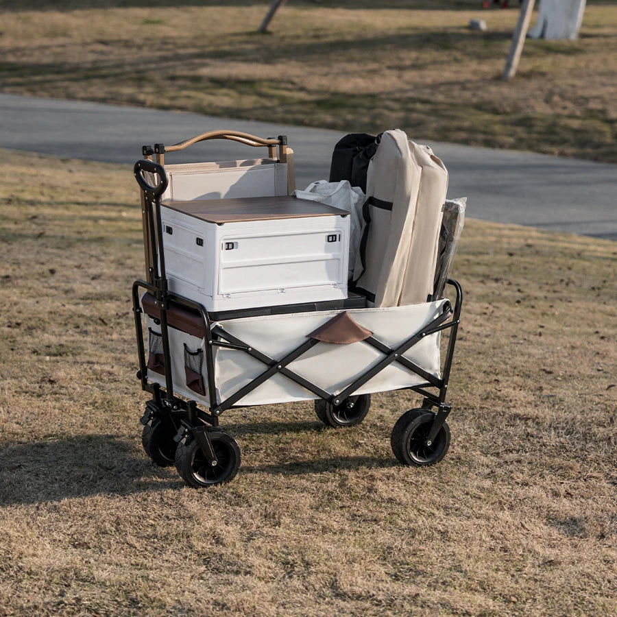 Collapsible Utility Wagon – Heavy Duty Folding Cart for Beach and Camping