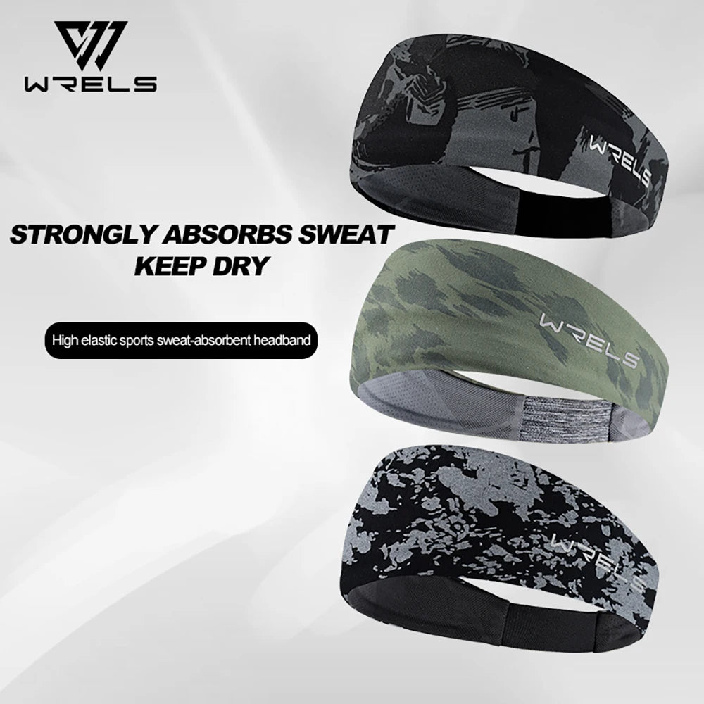 Elastic Sports Sweatband – Absorbent Breathable Headband for Fitness Gym