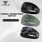Elastic Sports Sweatband – Absorbent Breathable Headband for Fitness Gym