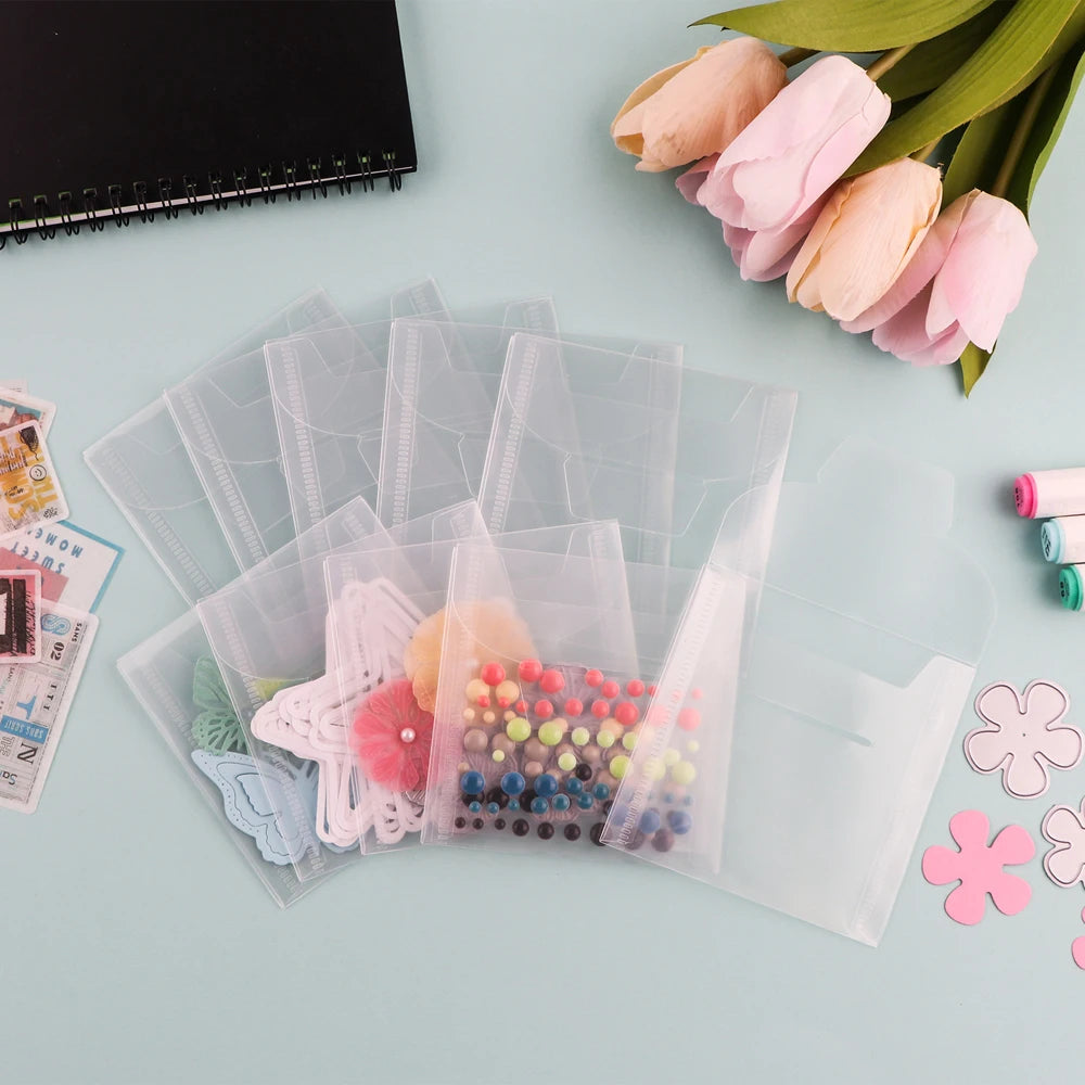 Plastic Stamp and Die Storage Pockets – Waterproof Sleeves for Crafting