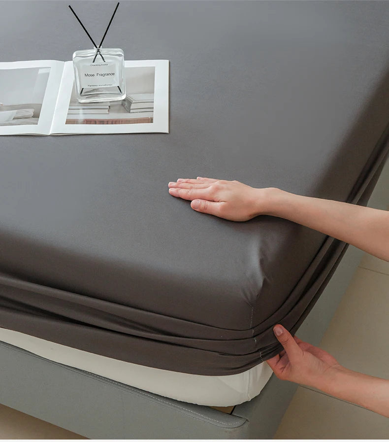 Waterproof Fitted Mattress Protector – Elastic Bed Cover for Home Bedding