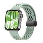 Magnetic Silicone Watch Strap – Breathable Sports Band for Huawei Watch Fit