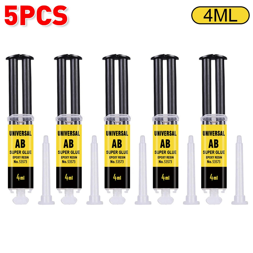 Epoxy Resin AB Glue – Waterproof Fast Setting Adhesive for Wood Metal Repair