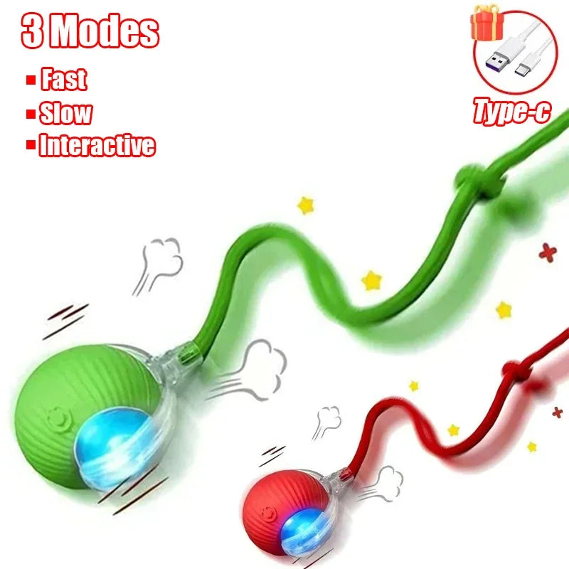 Interactive Rolling Cat Ball – Rechargeable Smart Toy for Pet Training